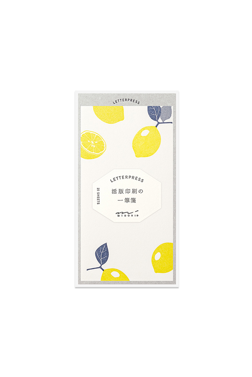 Message Letter Pad - Lemon