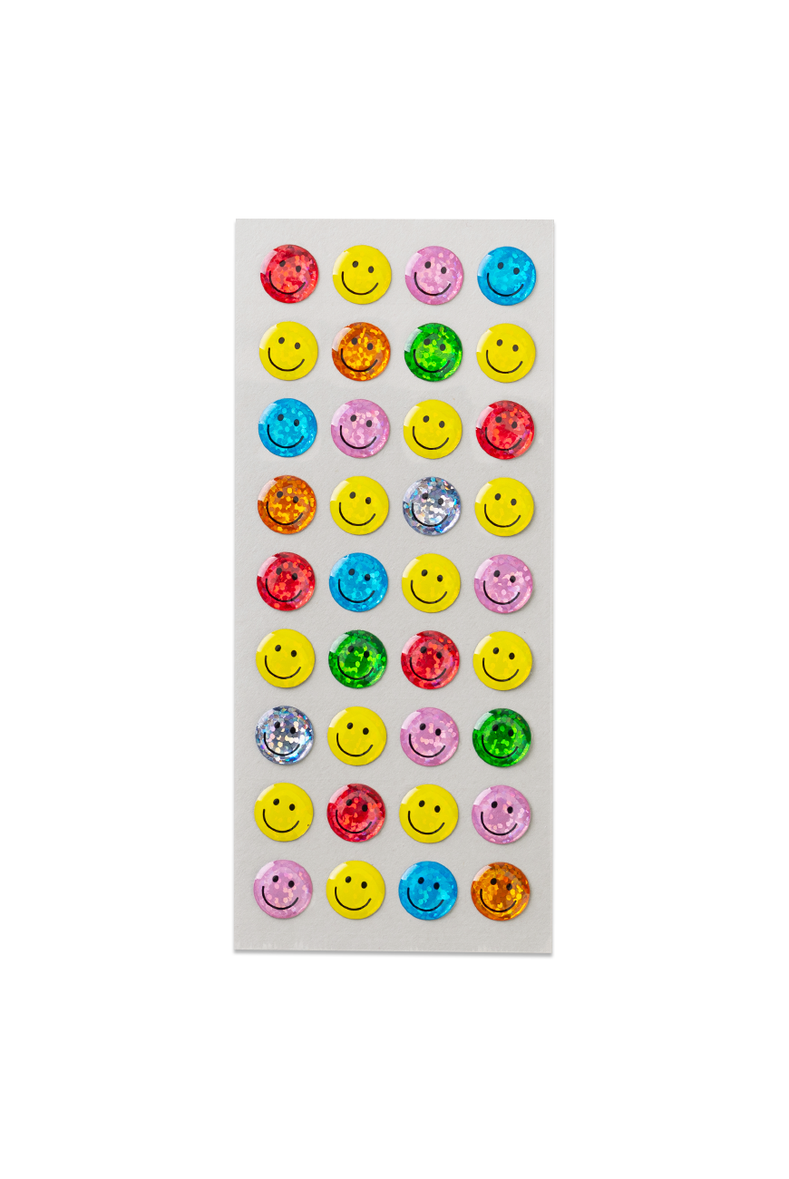 크리스탈 스티커 Crystal Seal Sticker - Colorful Smile