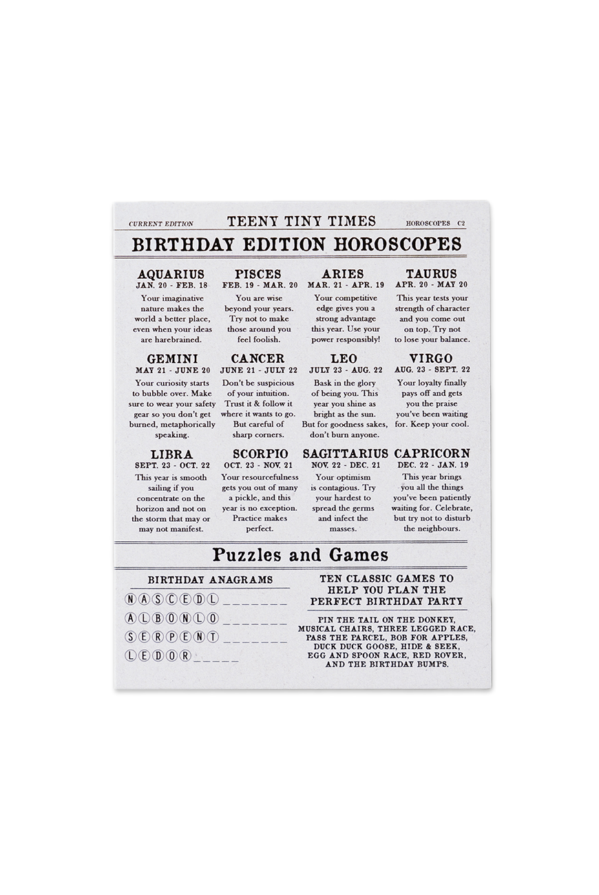 Birthday Horoscopes