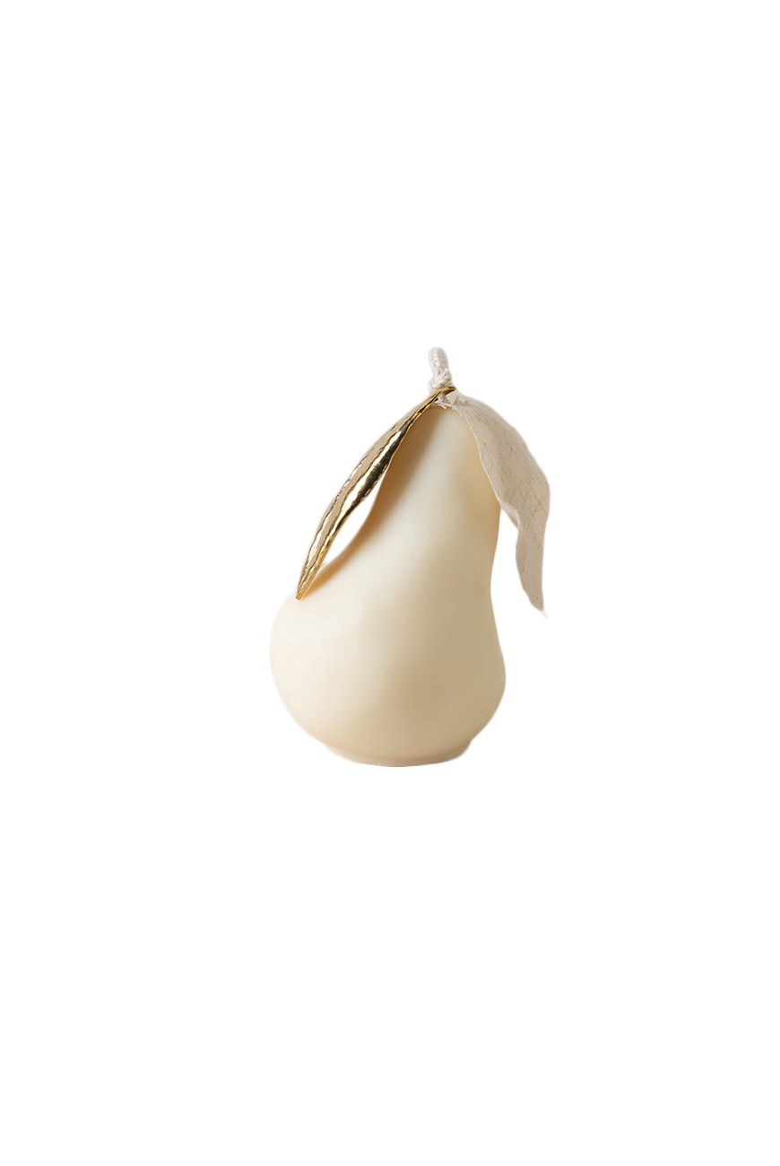 Shape Candle Pear - Ivory