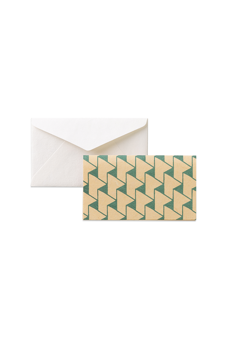 Box Card &amp; Envelope - Jaipur Green
