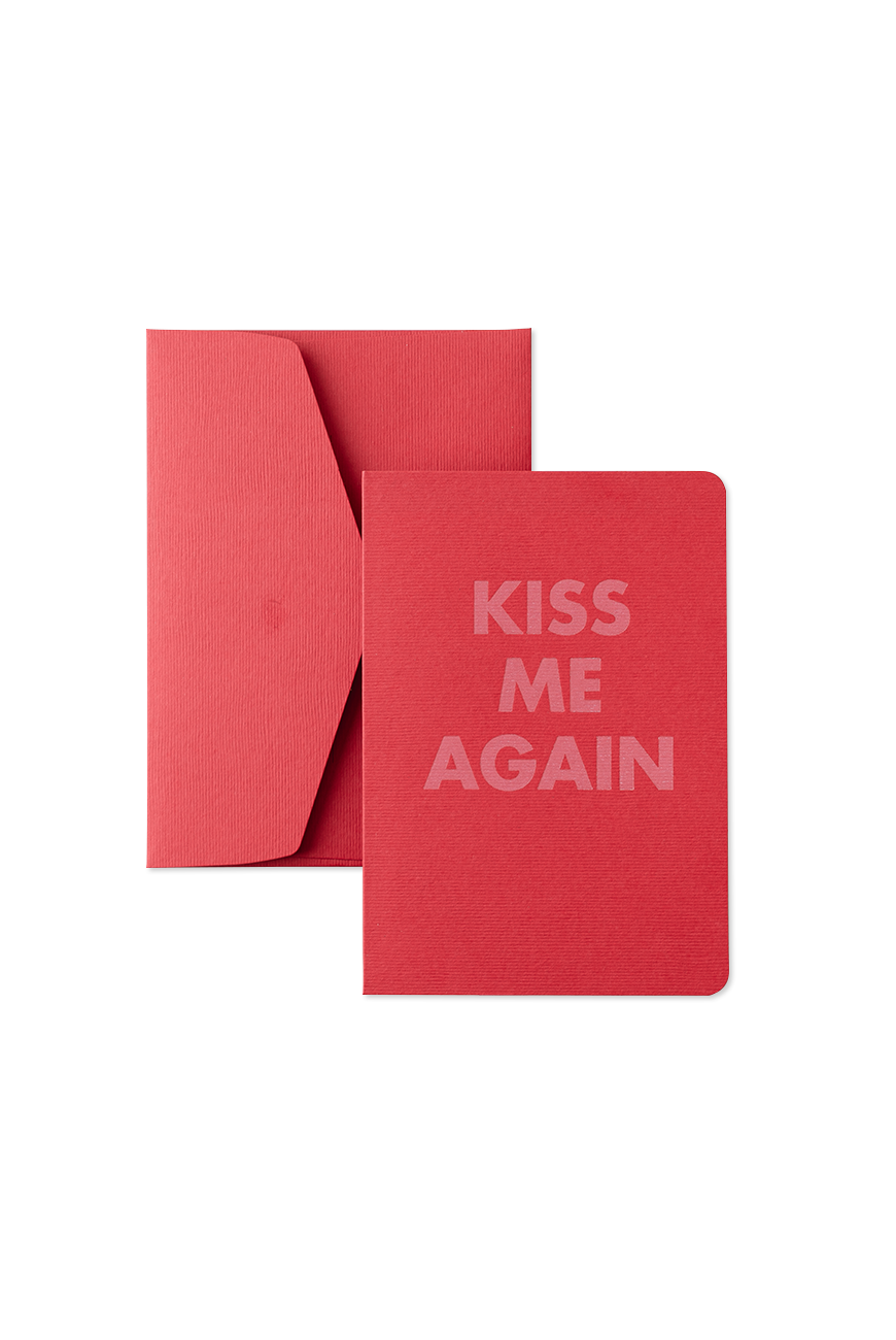 Folded Card - Kiss Me Again