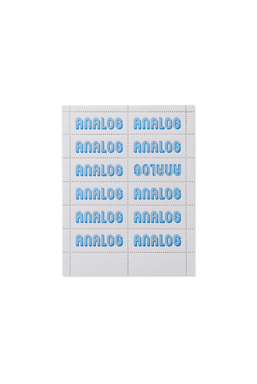 Analog Stamp - Blue