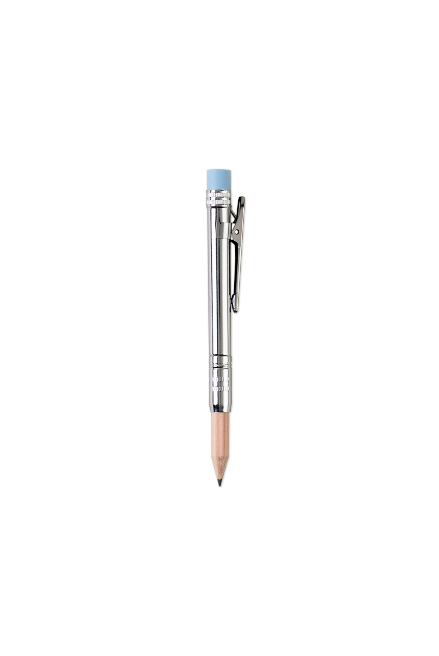 HB Pencil Holder With Blue Eraser