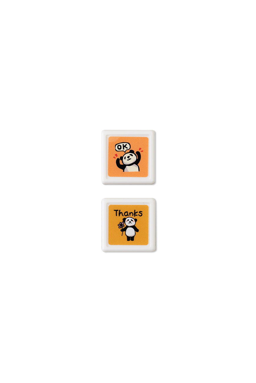 판다 미니 스탬프 Panda Mini Stamp - Orange