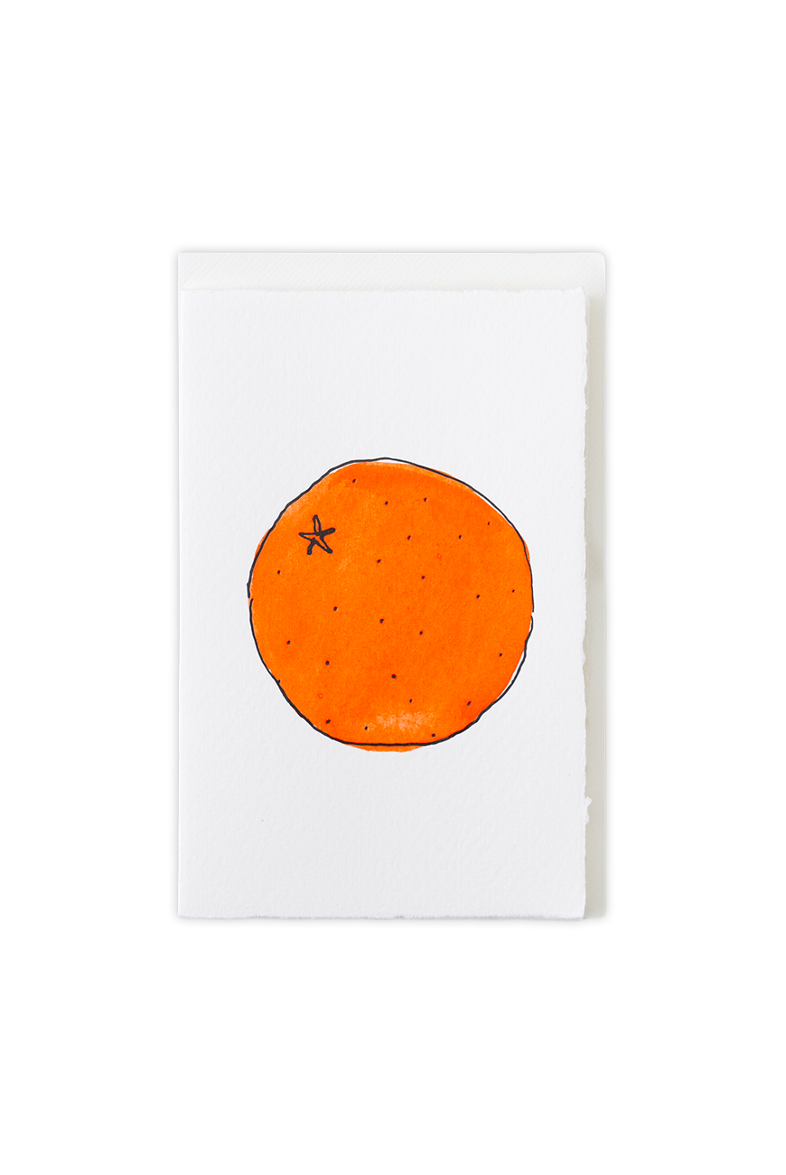 Greeting Card Orange