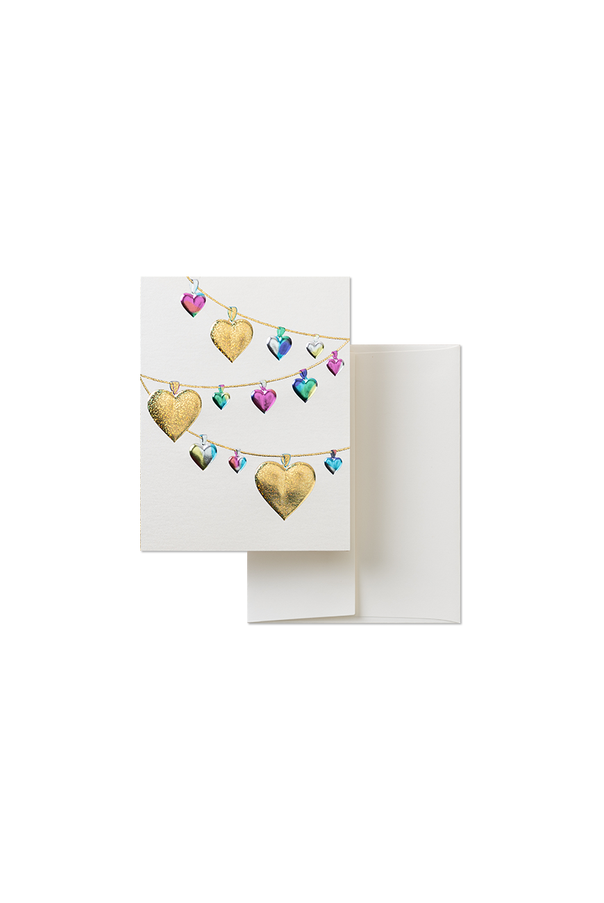 Greeting Card - Heart Garland