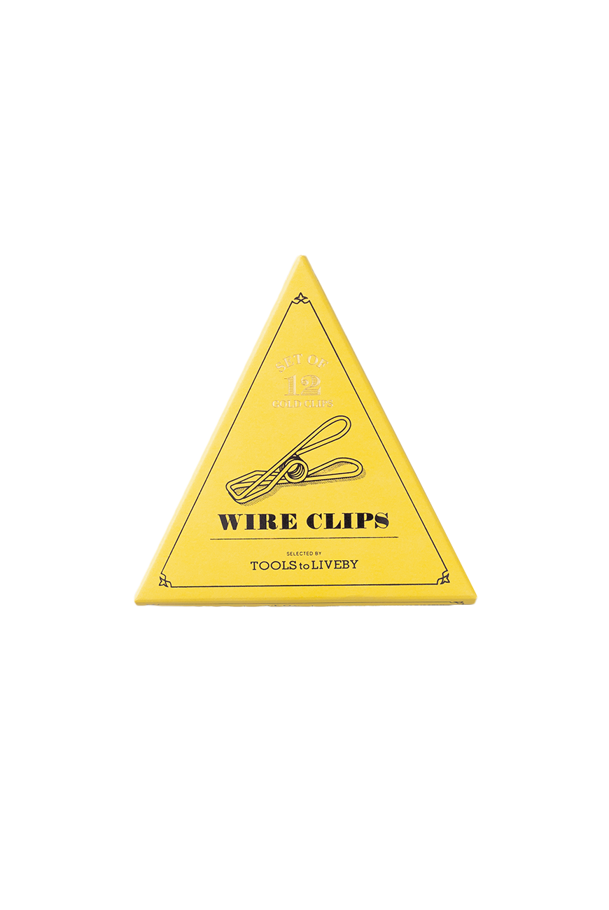 Wire clip gold 12pcs