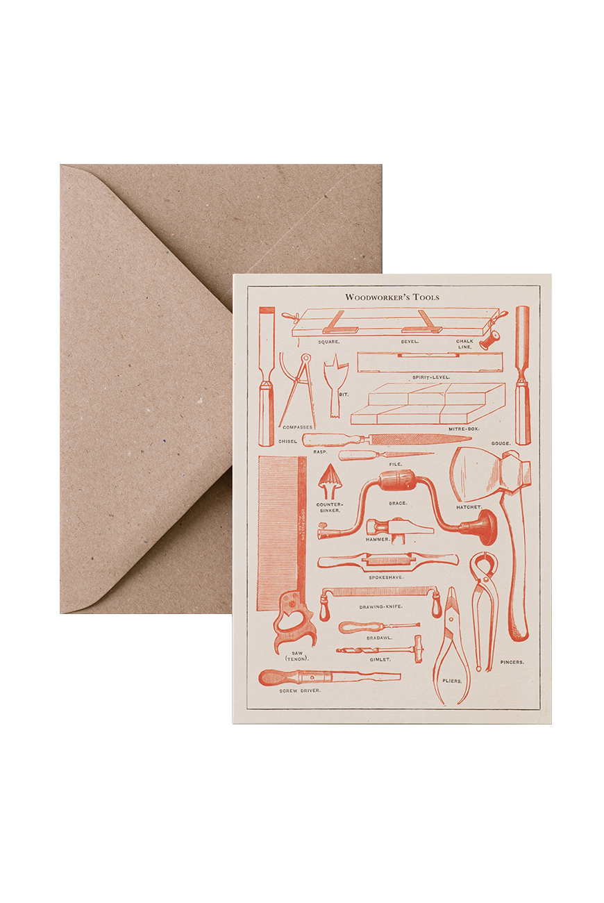Card &amp; Envelope - Woodworker’s Tools