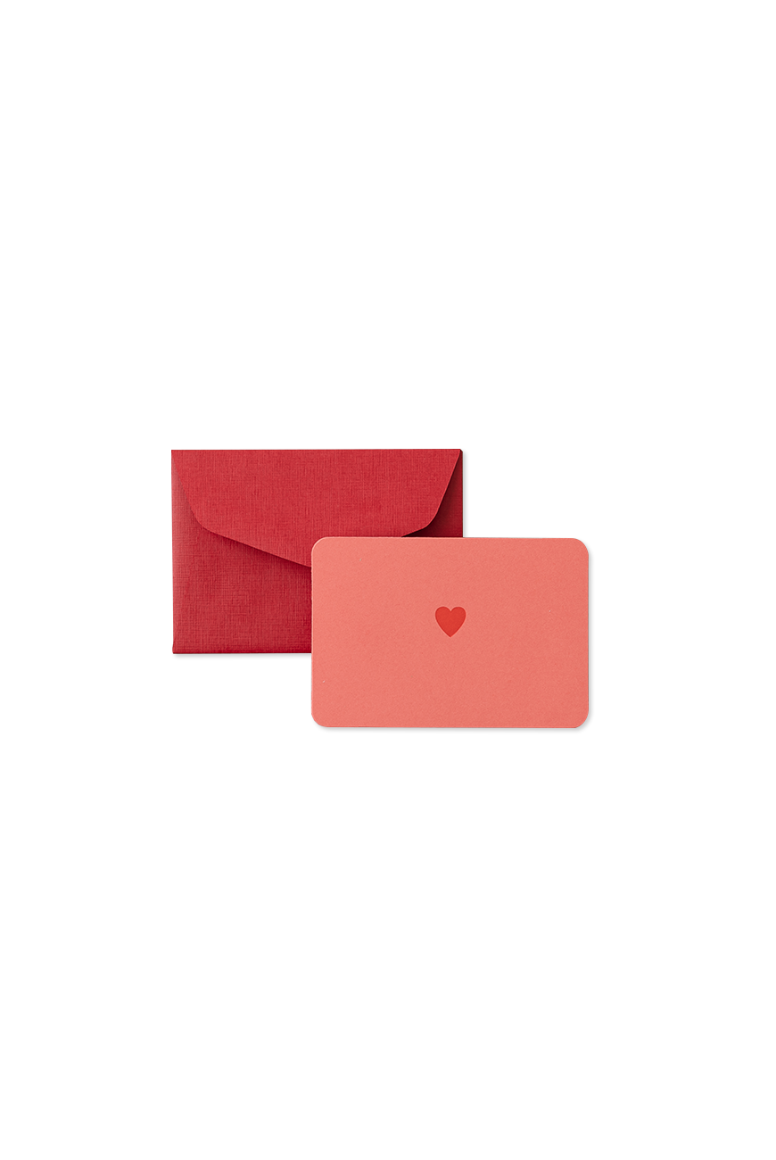 Mini Card &amp; Envelope - Heart Watermelon