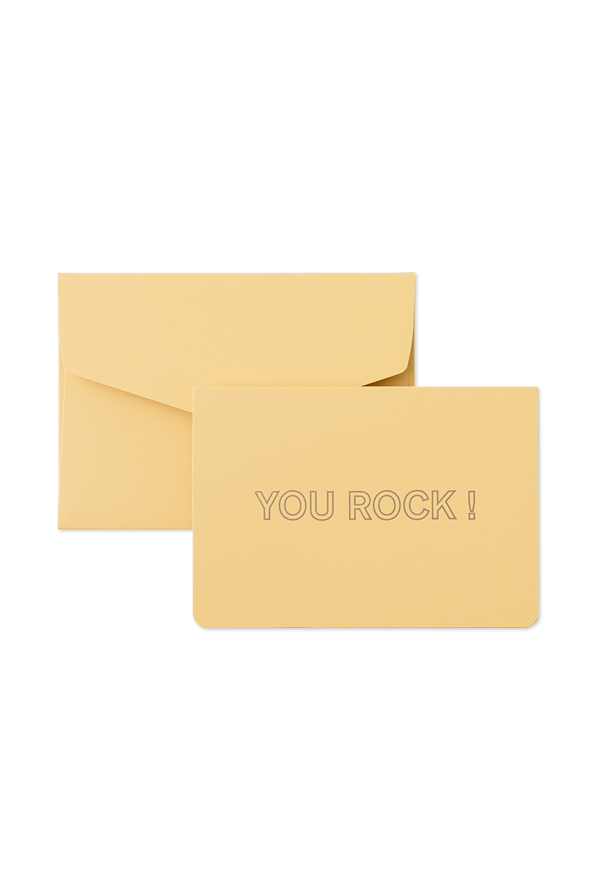 Folded Card - You Rock!