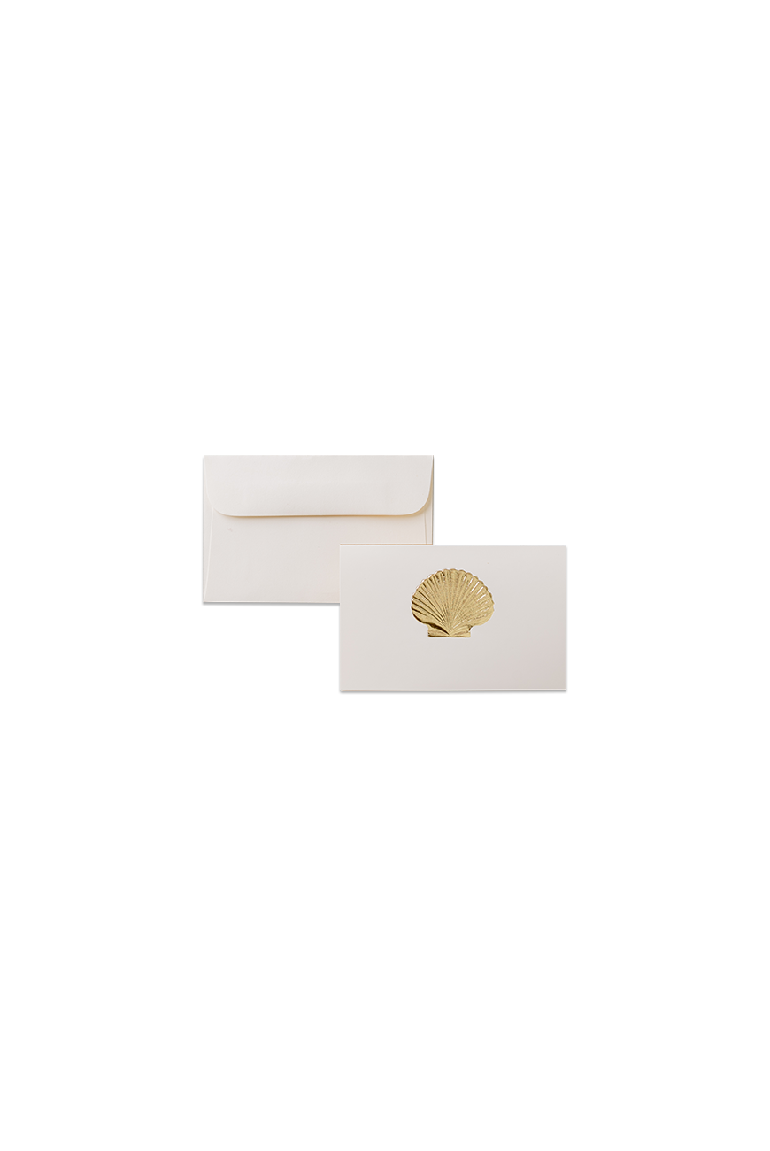 Mini Greeting Card - Scallop Shell