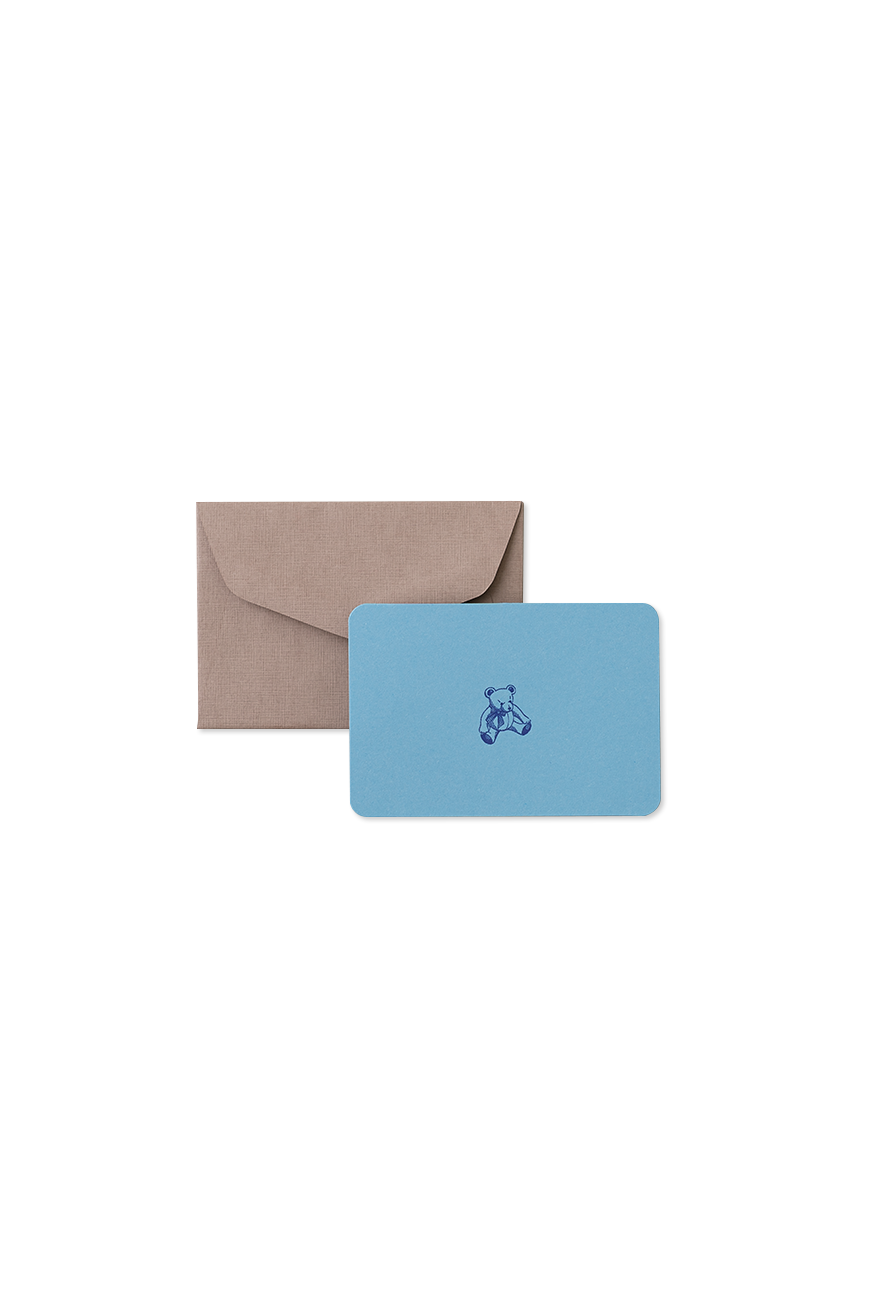 Mini Card &amp; Envelope - Teddy Bear