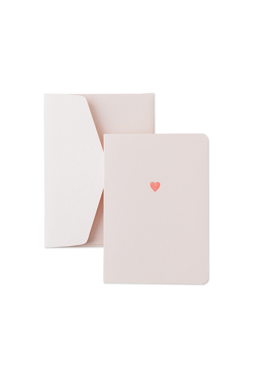 Folded Card - Heart