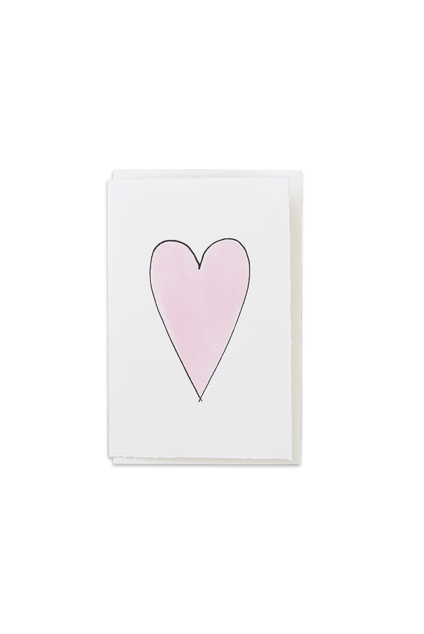 Greeting Card Heart Candy Pink