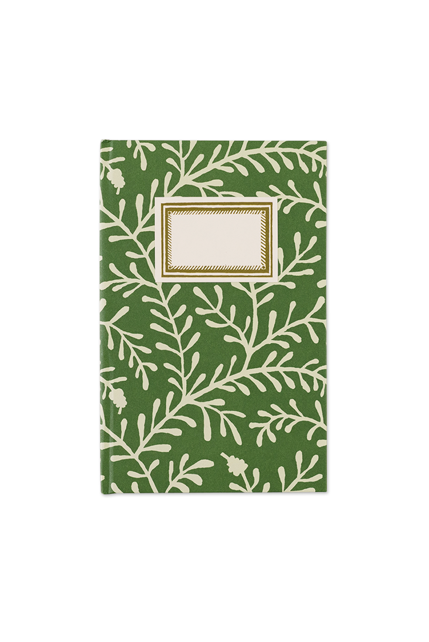 Hard Cover Notebook Sprig Pea Green