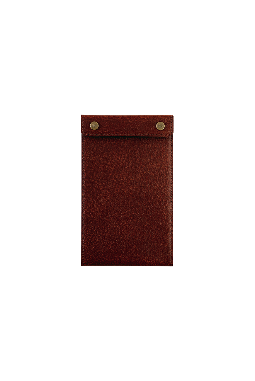 All Leather Snap Pad A6 - Umber