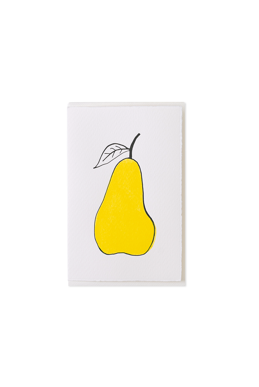 Greeting Card Pear