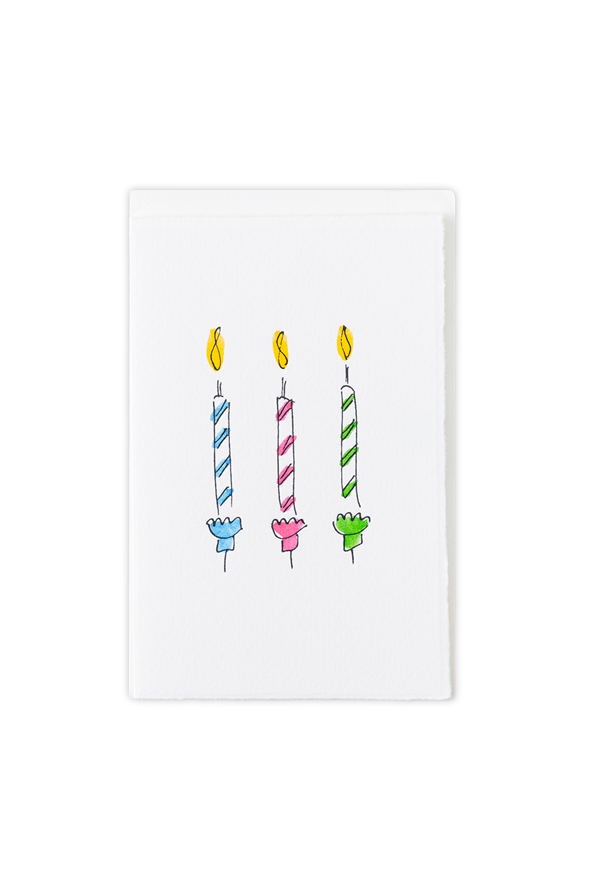 Greeting Card Birthday Candles 3