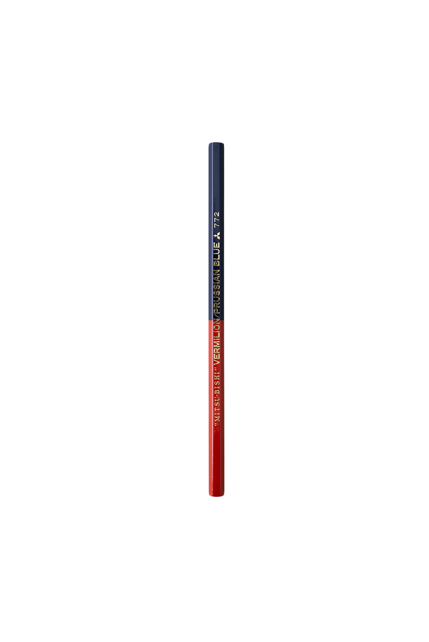 772 Colored Pencil Hexagon Red/Blue