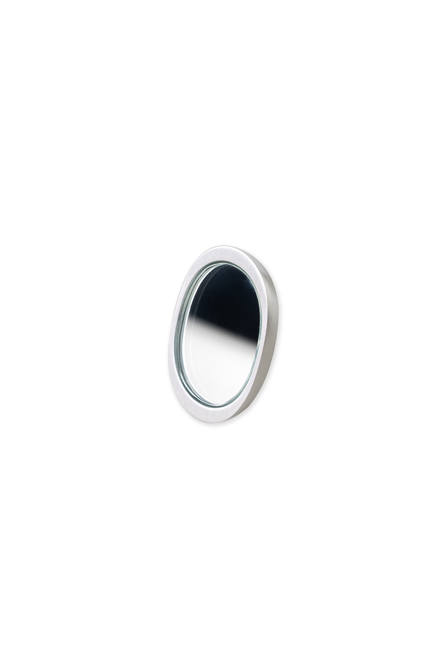 Micro Oval Mirror - Aluminum