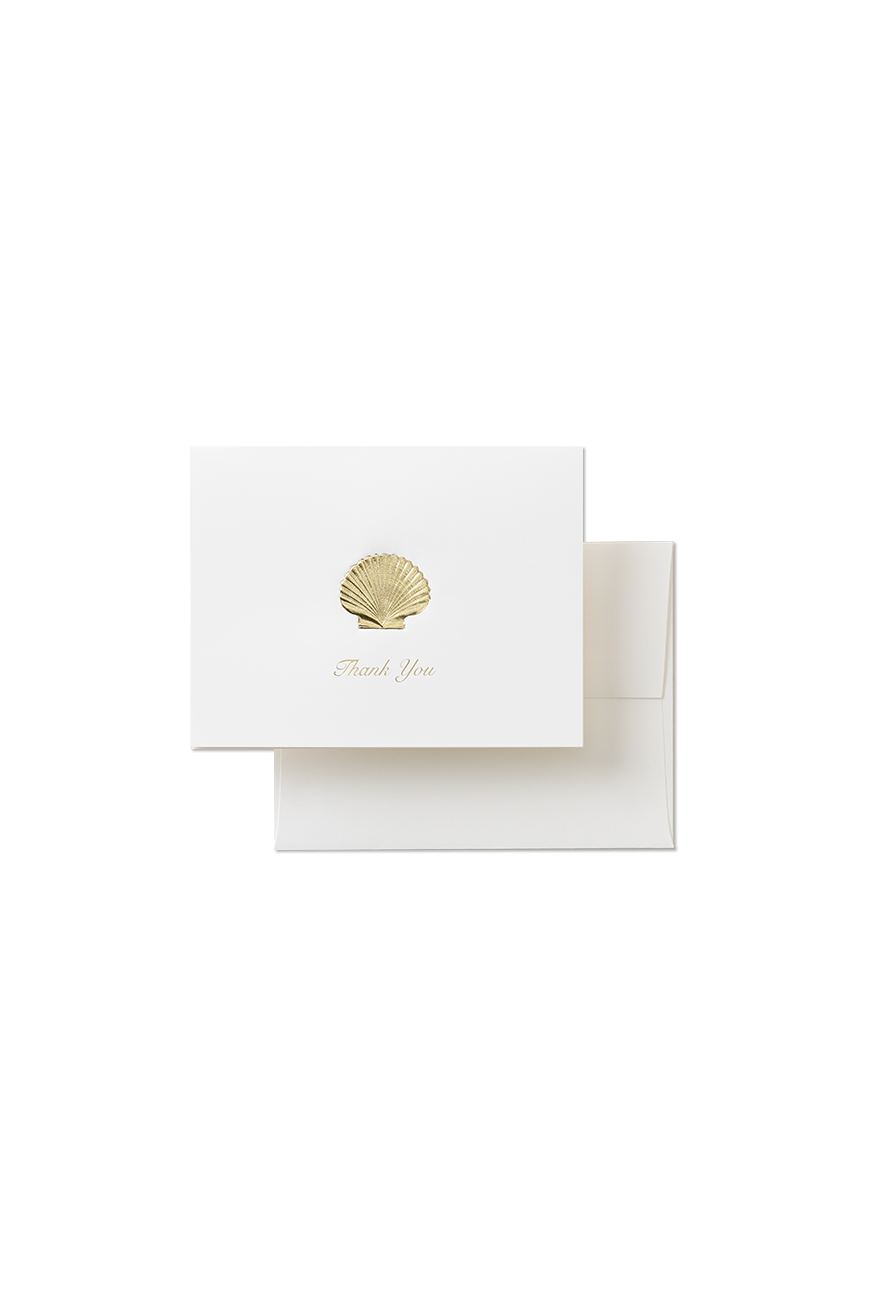 Thank You Card - Scallop Shell