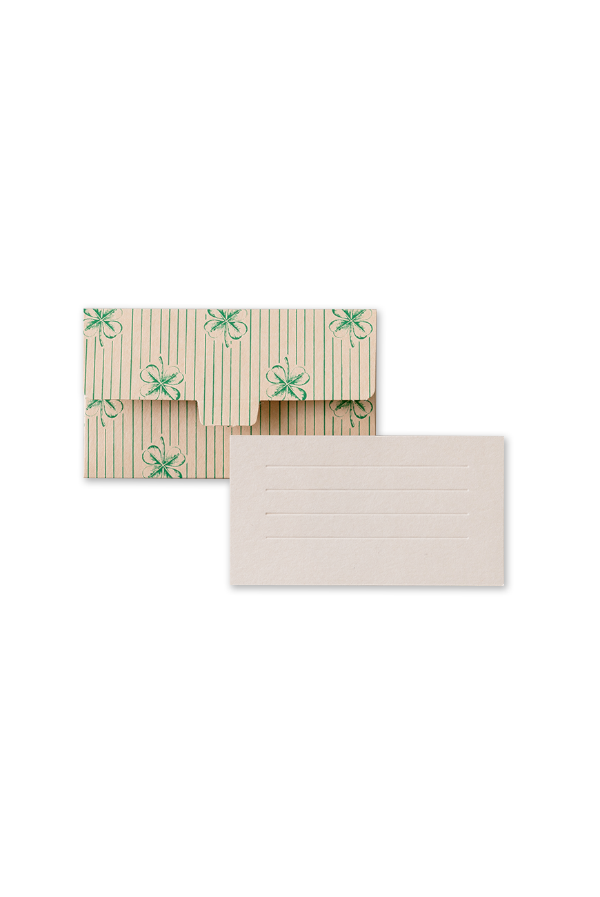 Small Envelope &amp; Card Four Leaf Clover