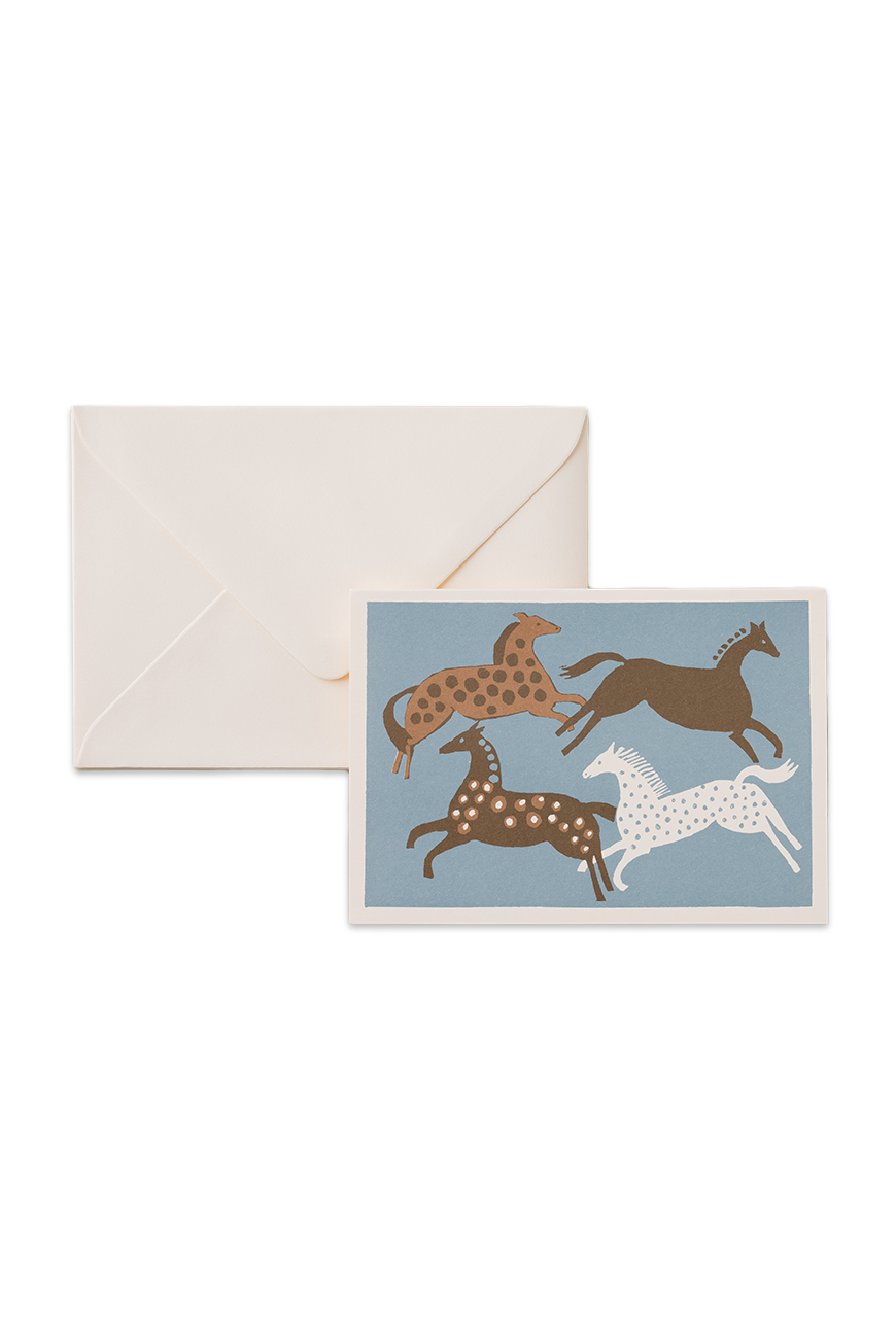 Four Horses Card