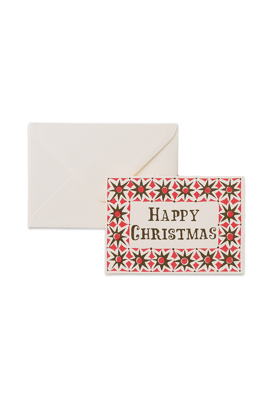 Happy Christmas Card Alhambra Green