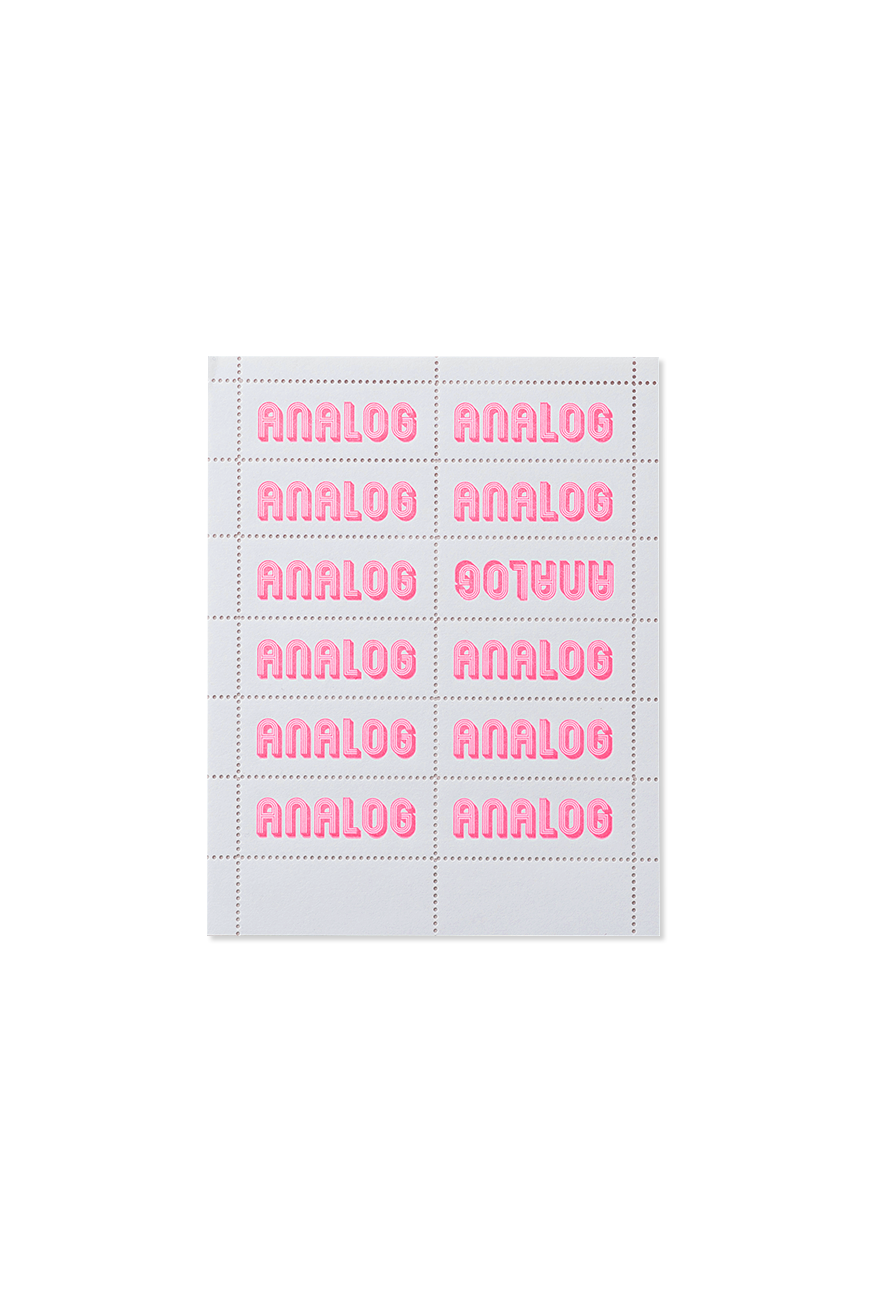 Analog Stamp - Dayglo Hot Pink