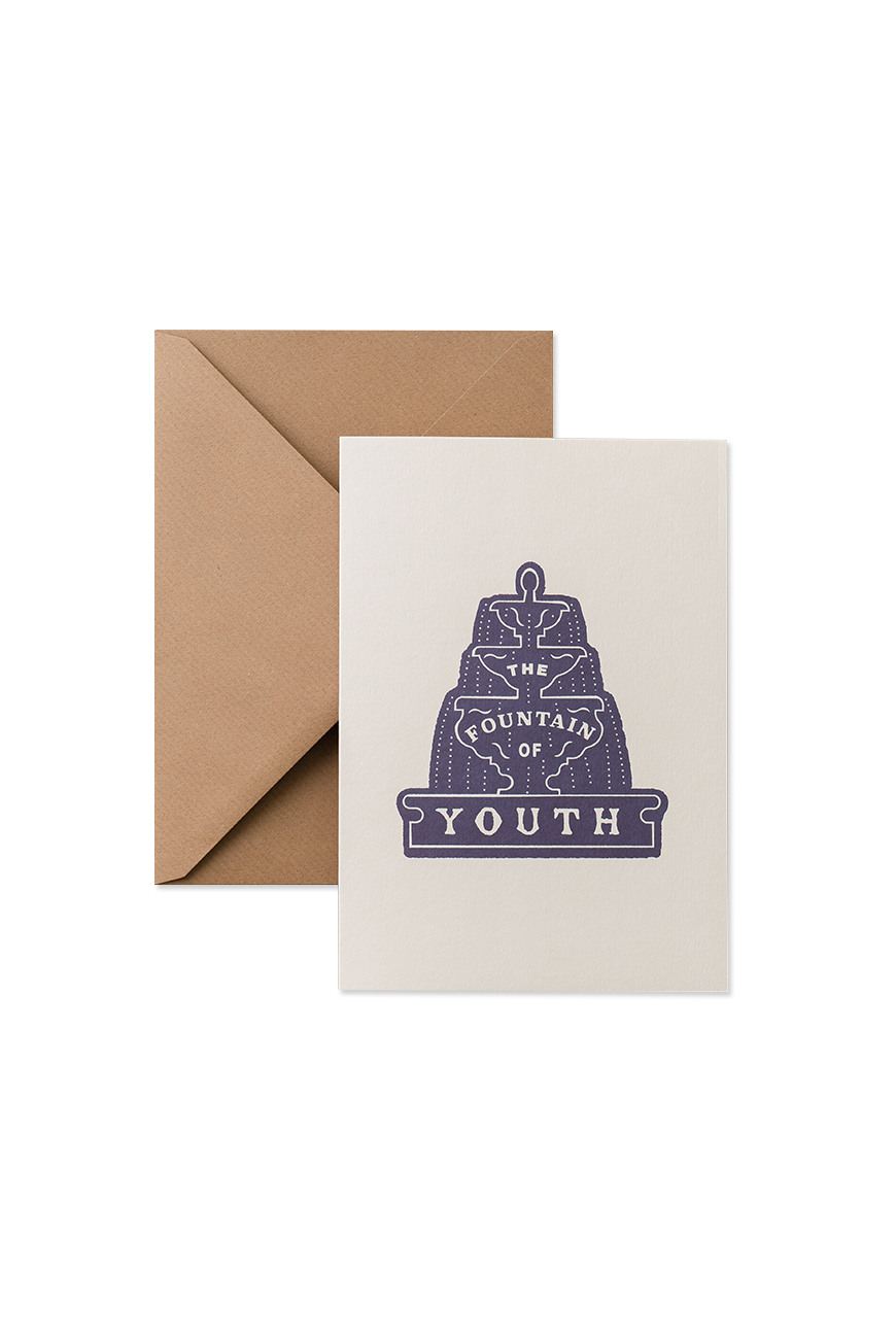 Greeting Card - The Fountain Of Youth