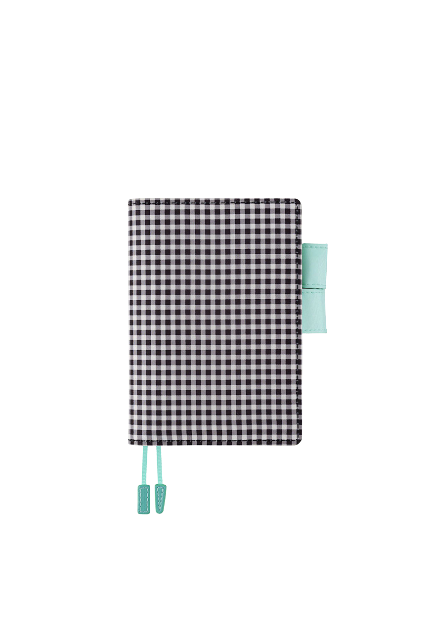 Planner Cover A6 Gingham Black