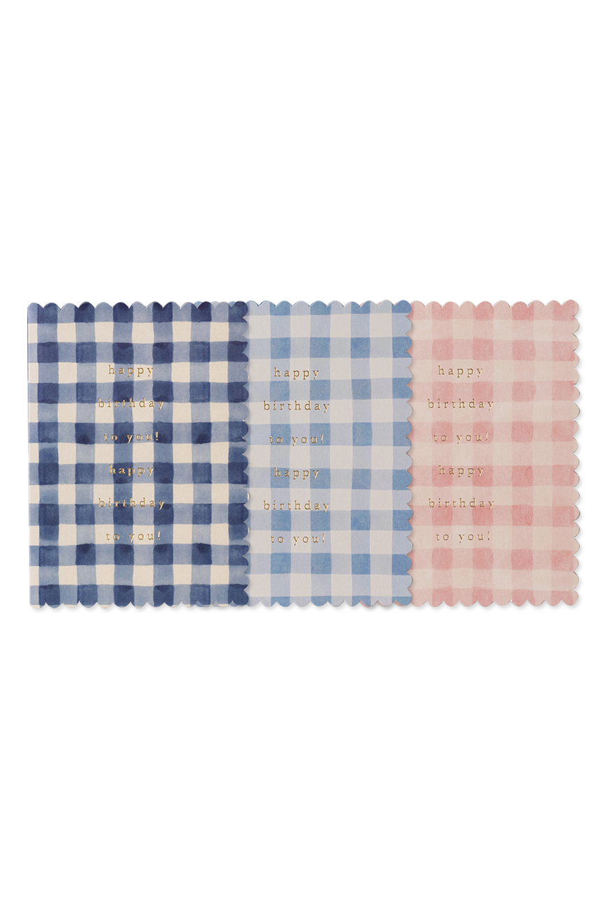 Gingham Card - Happy Birthday To You!