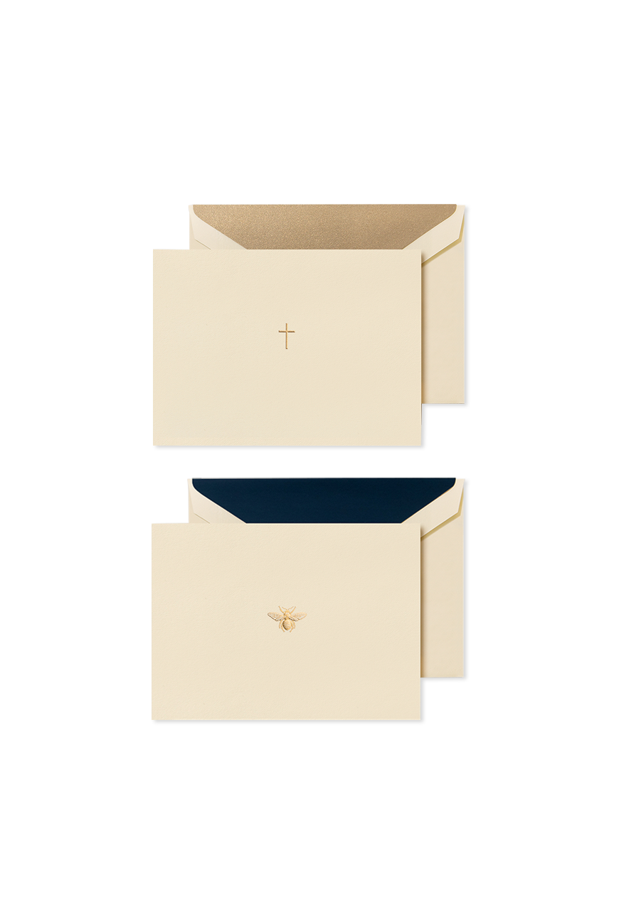 Folded Card Set - Cream Paper