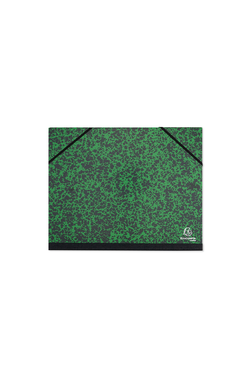 Portfolio With Elastic Straps Green - A4